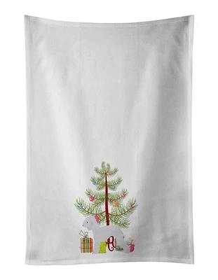 Bedlington Terrier Merry Christmas Tree Kitchen Towel Set of 2 BB2912WTKT - Image 1 of 3