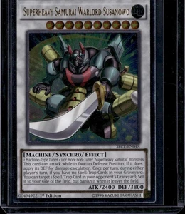 Yu-Gi-Oh! Superheavy Samurai Warlord Susanowo SECE-EN048 Ultimate Raro Casi Nuevo - Imagen 1 de 1