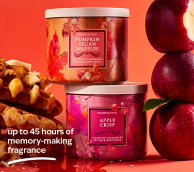 REDUCED TO CLEAR ‼️NEW 2025 🍁Bath And Body Works 3 Wick Candle Autumn Fall - Image 1 of 4