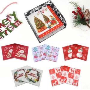 Party X-mas Lunch Paper Paper Napkins Napkins For Decoupage Christmas Napkin - Picture 1 of 18