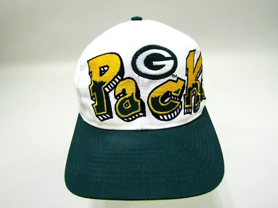 De Colección Green Bay Packers Sombrero Equipo NFL Drew Pearson Sarga Snapback Bloque Graffiti Foto 1 de 4