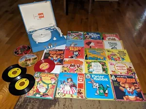Imperial Party Time Solid State Record Player Model 100 with (Qty 22) 45 RPM Lot - Picture 1 of 10