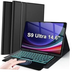 Backlit Trackpad Keyboard Case for Samsung Galaxy Tab 14.6 Inch 2023 S9 Ultra - Picture 1 of 8