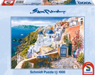 Puzzle Sam Park: View from Santorin - Vista da Santorini - 1000 pz - Schmidt 585 - Immagine 1 di 2