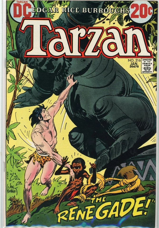 TARZAN #216 NM 9.4 DRAMATIC KUBERT COVER - Image 1 of 1