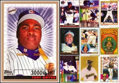 100++ TONY GWYNN SINGLES AUTO PROMO LIMITED PADRES JERSEY LOT .. YOU PICK LIST - Image 1 of 2