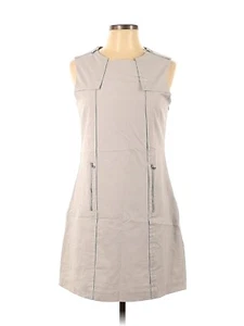 Kenneth Cole Detailed Sleeveless Light Gray Sheath Dress, Sz.8 - Picture 1 of 3