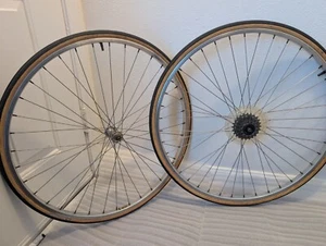 Wolber Super Champion Modele 58 40 / 36 Spoke Wheelset Tourin Vintage 27" Wheels - Picture 1 of 7