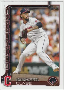 2025 Topps Series 1 MLB Emmanuel Clase #326 Cleveland Guardians Pitcher - Bild 1 von 2