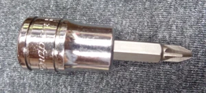 SNAP-ON Tools USA POZIDRIV 3/8" Dr FPD22E Chrome 2 Phillips Screwdriver Socket - Picture 1 of 6