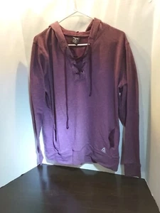 Reebok Sweater Women's Size XL Purple Hoodie Pullover Drawstring Pockets - Picture 1 of 9