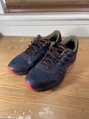 Scarpe da ginnastica Asics Gel Fujitrabuco 6 da uomo running T7E4N 9023 misura 11 5