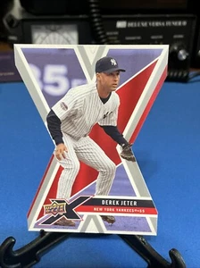 2008 Upper Deck X Baseball #70 Derek Jeter - Die-Cut Parallel - Yankees HOF! - Picture 1 of 14