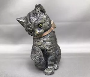 Vintage Pot Metal Cat Figurine 3” - Picture 1 of 5