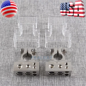 4/8 AWG Car Battery Terminal for HEAVY DUTY Clamp Positive & Negative Connectors - Picture 1 of 9