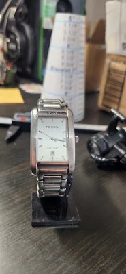 Fossil Arkitekt watch for men 28mm square case 6-1/2" band stainless steel - Image 1 of 4