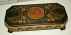 Gorgeous Large Heavy Crown Design Decorative Box With Lid~ Never Used~ 18"X8"X5"