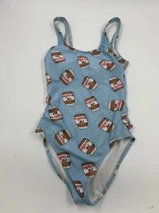 Lola and the boys Swimsuit Girls 14 I Love Nutella One Piece Swim - Picture 1 of 5