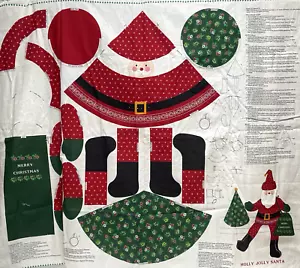VIP Cranston Holly Jolly Santa Stuffy Siebdruck Panel - Bild 1 von 12
