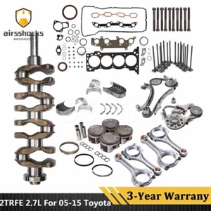 2TR-FE 2.7L Engine Piston Gasket Timing Kit Crankshaft Conrods For Toyota Tacoma - Picture 1 of 13