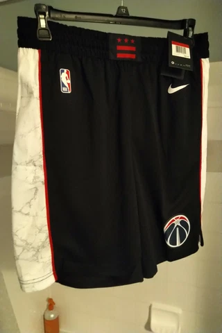 Nike Washington Wizards Black City Edition Dri-Fit Shorts Size Small NWT Cover