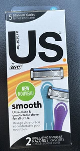 1 Box Us by Bic 5 blade Razors (2 Razors In Box) - Picture 1 of 2