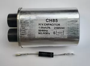 W10850446 CONDENSADOR MICROONDAS W10138798 (1.05uf) con diodo WH256462 - Imagen 1 de 5