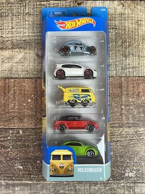 2016 Hot Wheels VOLKSWAGEN 5-PACK Custom Beetle, Golf, Kool Kombi Exclusive Rare - Image 1 of 4