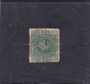 PORTUGUESE INDIA CROWN SURCHARGED 4 T / 50R. Perf. 13,5 AF # 104 - Afbeelding 1 van 1