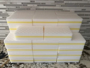 40 PACK YELLOW Magic Melamine Sandwich Sponge Eraser Heavy Duty Extra Durable - Picture 1 of 6