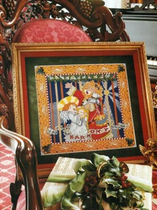 Engelbreit PEACE LOVE SAMPLER Angel Lion Christmas Cross Stitch Pattern Chart V1 - Picture 1 of 1