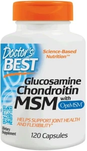 Doctor's Best Glucosamine Chondroitin MSM with OptiMSM Free UK P&P - Picture 1 of 3