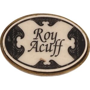 Roy Acuff Ryman Country Music Grand Ole Opry Nashville 1970s Vintage Belt Buckle