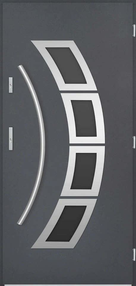 Modern Front Entry Door, Choice of Sizes & Colours, Globarro PS TAU1, Metal - Image 1 of 4