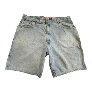 Levi Strauss Signature 545 pantaloncino uomo 42 denim vestibilità ampia vintage macchiato - Foto 1 di 16