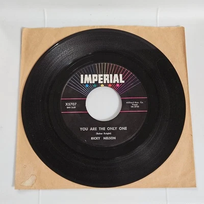 Ricky Nelson - You Are The Only One / Milk Cow Blues 7" Single 45 RPM Imperial Foto 1 de 4