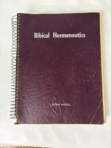Principles of Biblical Hermeneutics by J. Edwin Hartill 1949 4th Printing UNWSP - Picture 1 of 12