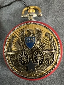 Vintage Stonewall Jackson Pocket Watch -Franklin Mint Civil War Library & Museum - Picture 1 of 10