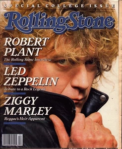 Rolling Stone Magazine #522 1991, Robert Plant, Led Zep, Ziggy Marley , Zappa VG - Imagen 1 de 1