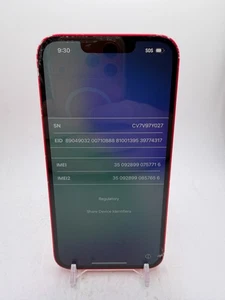 Apple iPhone 14 - Red - 128GB - as-is for salvage/parts/disassembly - Picture 1 of 7