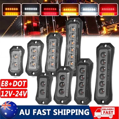 LED Clearance Light Red Amber White Side Marker Trailer Truck Caravan LORRY Lamp - image 1 of 4