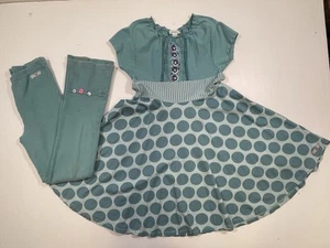 Naartjie Mädchen Jugend blau 100 % Baumwolle Kurzarm Rose Anzughose 2-teiliges Set 10 - Bild 1 von 18