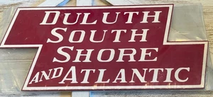 Vintage Duluth South Shore And Atlantic  Railroad NEW Sign Press Wood 16x7.25” - Picture 1 of 3