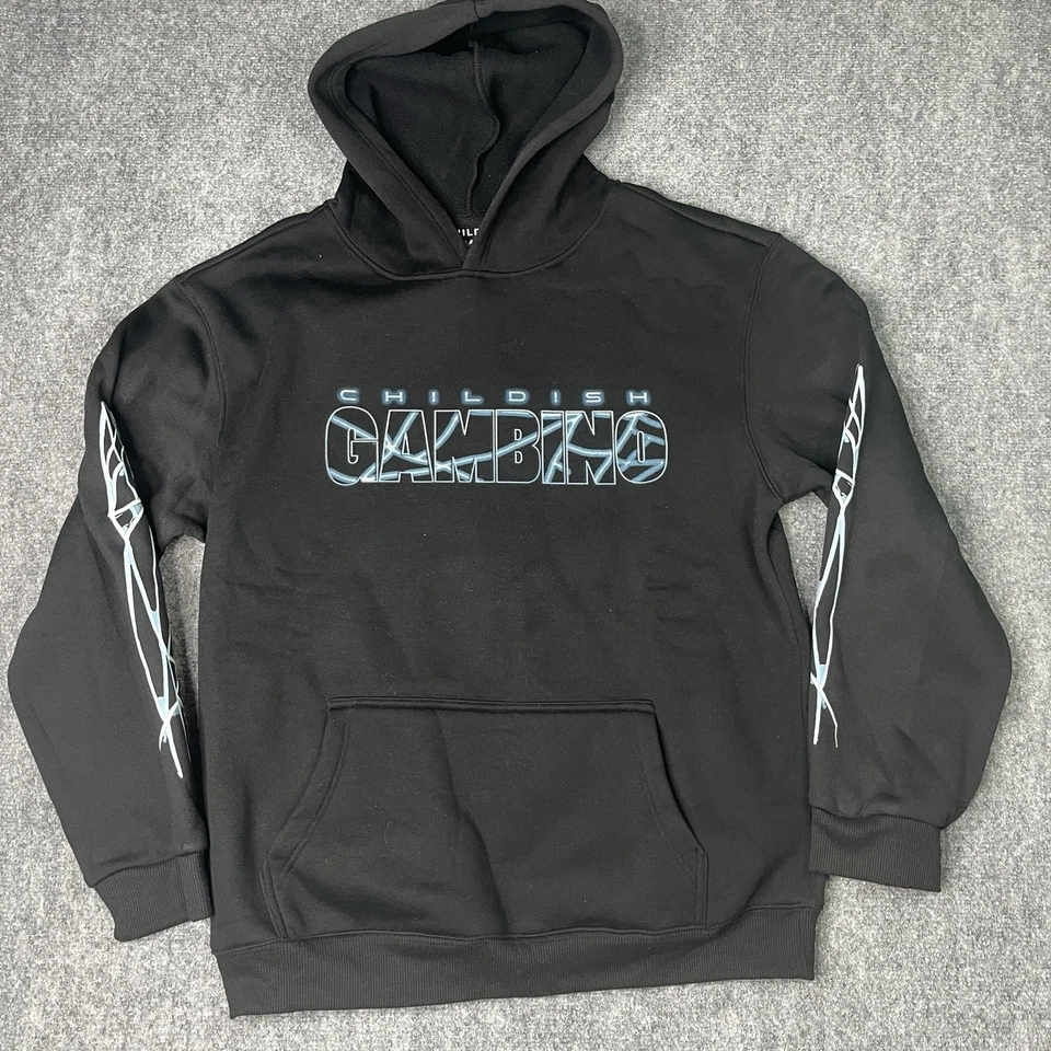 RARO Childish Gambino The New World Tour Hoodie Masculino Grande Merch Preto Concerto - Imagem 1 de 4