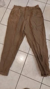Neu ohne Etikett Banana Republic Herren Gr. 36 x 32 Vintage Leinen Baumwollmischung beige Chinohose  - Bild 1 von 6