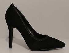 NEW!! DBDK Fashion Black Suede Classic Pumps 4" Heels Size 7.5M US 37.5M EUR