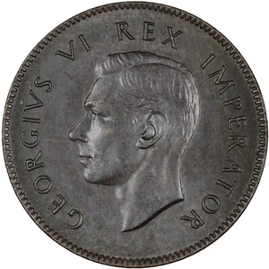 South Africa 1937 Farthing (1/4 Penny) GLOSSY TONED UNC - Picture 1 of 2