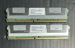 Sun X6381A 4GB Kit 2x 371-3068 2GB 240p PC2-5300 2R FB DIMMs Sun Fire X4150 - Picture 1 of 14