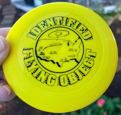 Flying Object MINI Disc Golf Frisbee #844 (Decades Old) (Free Innova Pin) Wham-O - Image 1 of 4