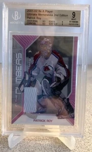 Patrick Roy 2001-02 BAP Ultimate Memorabilia Game-Used ITN Jersey SP 1/20 -BGS 9 - Picture 1 of 4